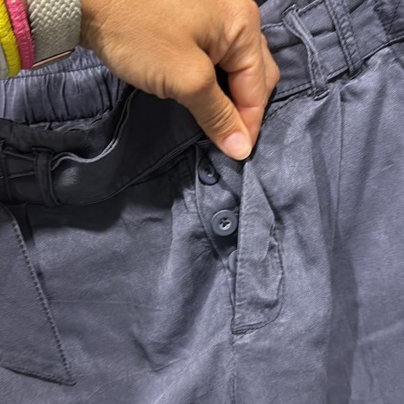 Free People Summers Over Soft Cargo Pants charcoal 4 - Picture 10 of 14